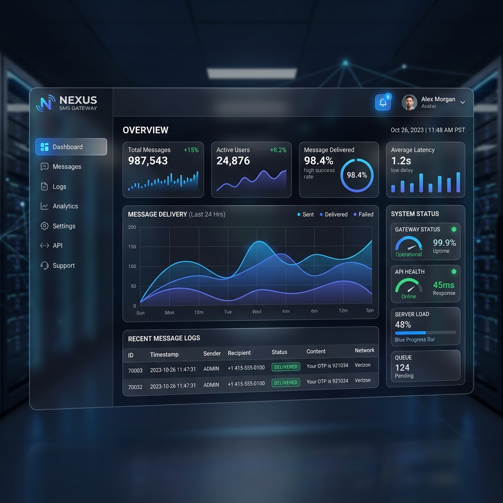 SMS Gateway Dashboard